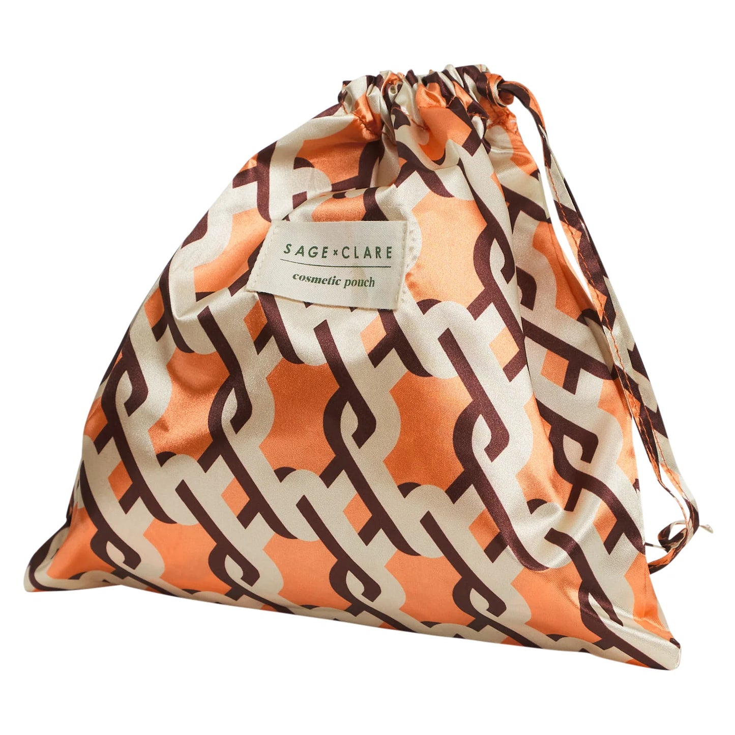 Sage X Clare - Delphine Cosmetic Pouch - Vivid Coral