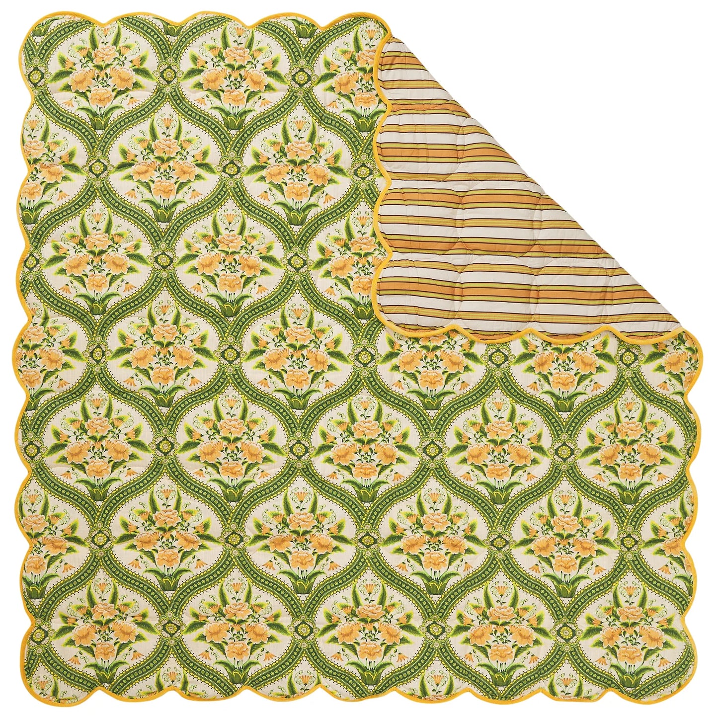 Sage X Clare - Margaret Scalloped Coverlet