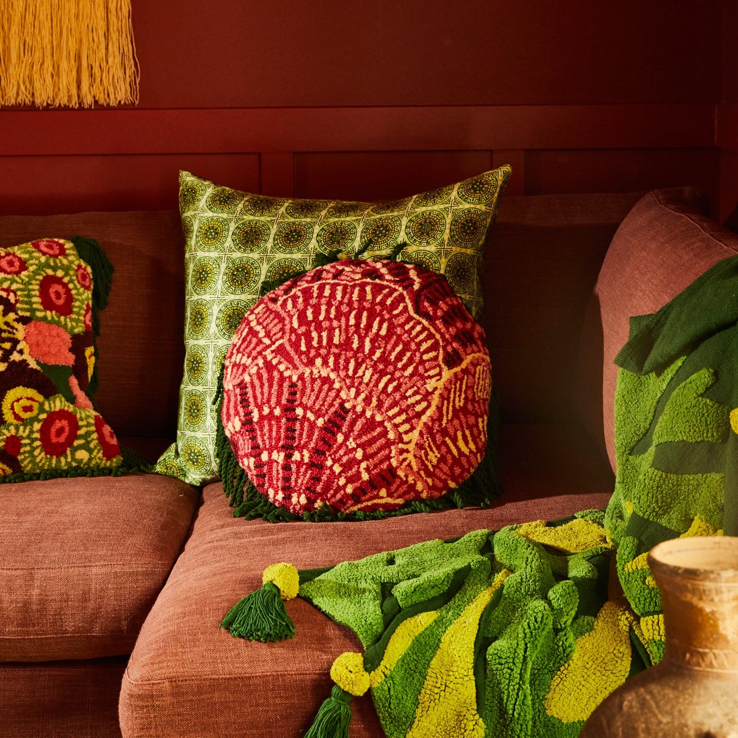 Sage X Clare - Claudelle Punch Needle Cushion