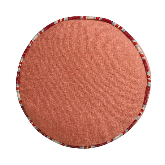 Sage X Clare - Delana Round Cushion - Hibiscus