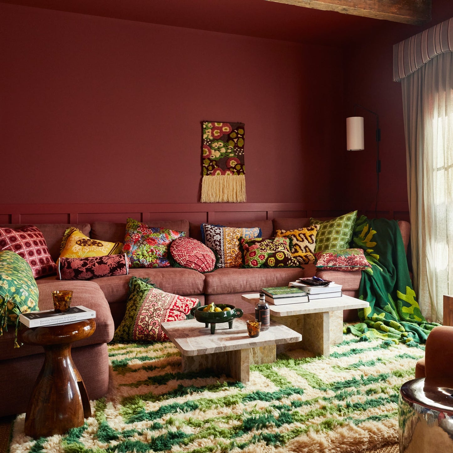 Sage X Clare - Azzura Embroidered Cushion