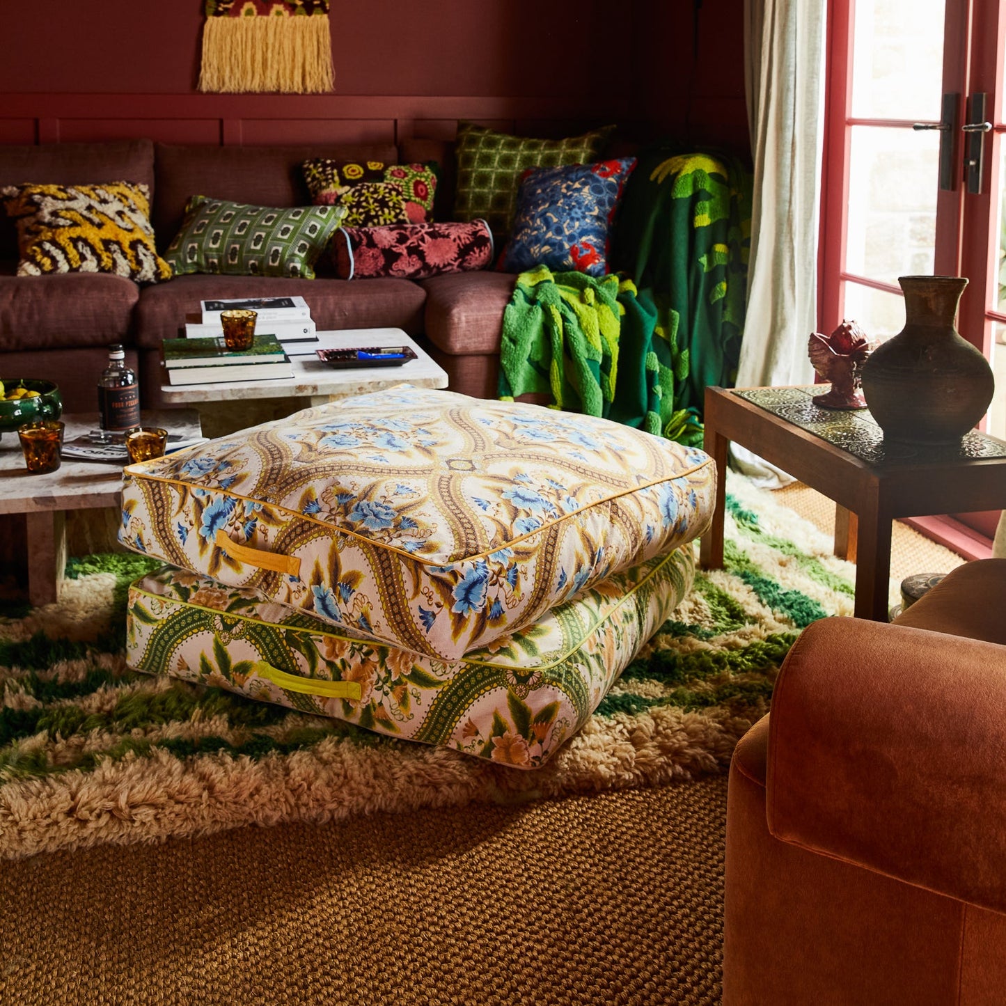 Sage X Clare - Margaret Floor Cushion - Clay