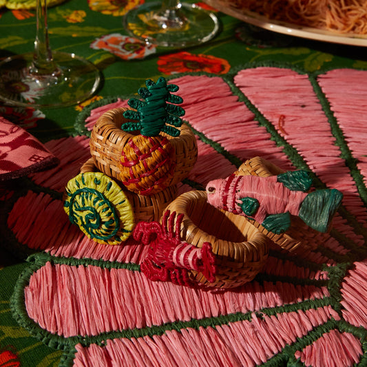 Sage X Clare - Aria Napkin Ring Set - Dune