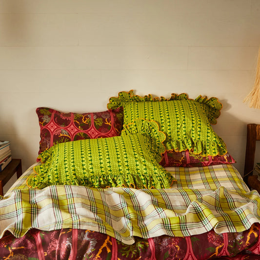 Sage X Clare - Esme Cotton Pillowcase Set - Anise - Standard