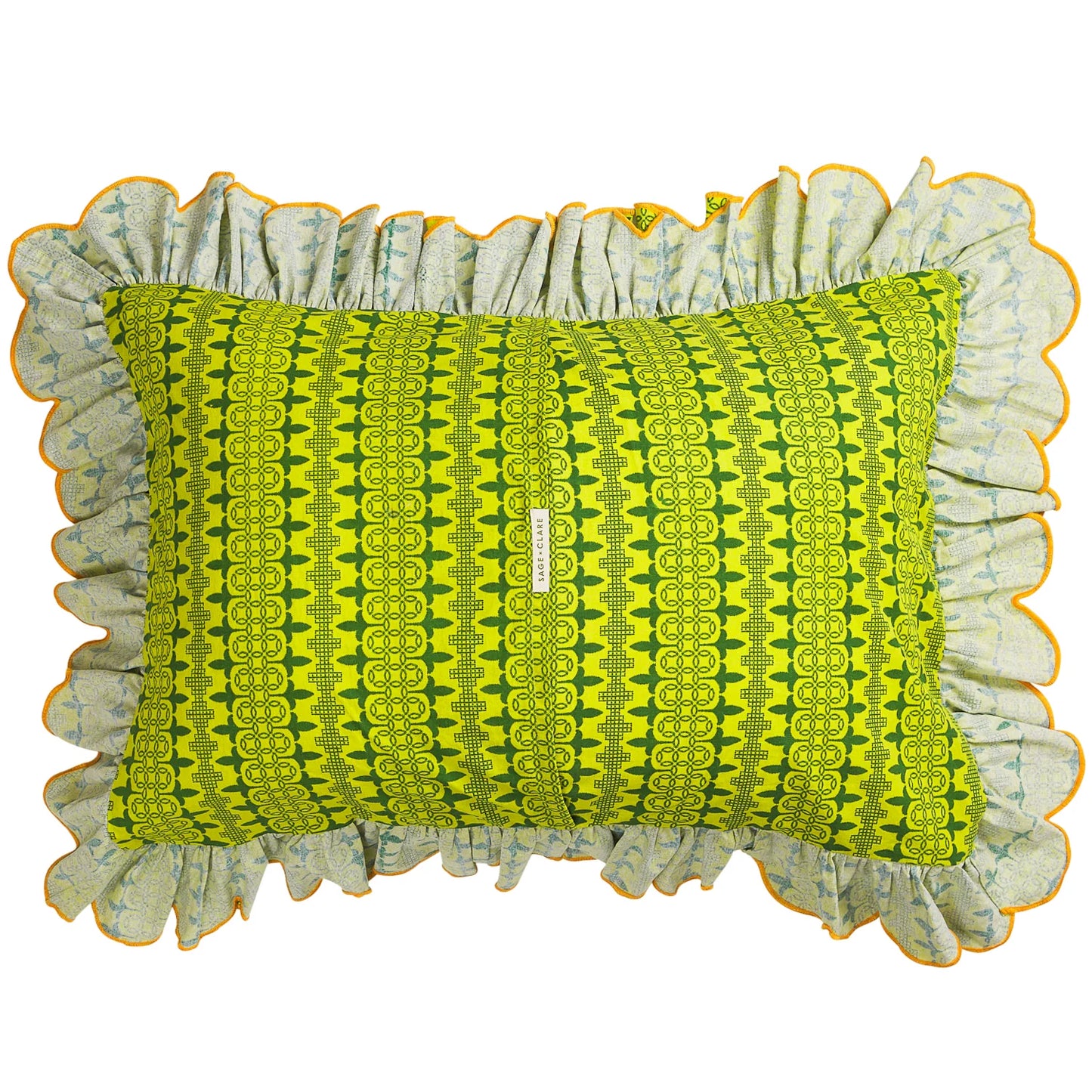 Sage X Clare - Esme Cotton Pillowcase Set - Anise - Standard