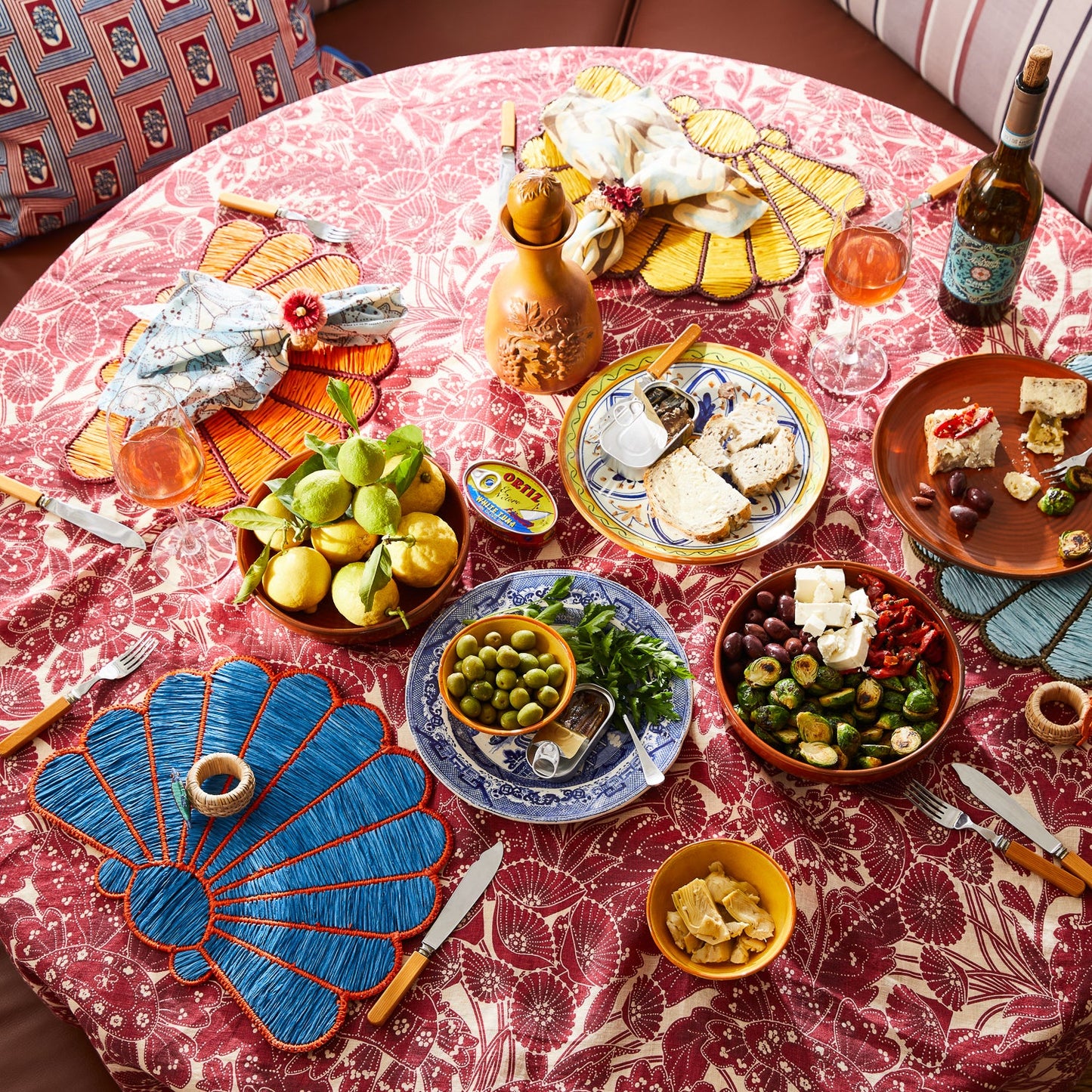 Sage X Clare - Mia Placemat Set - Azure