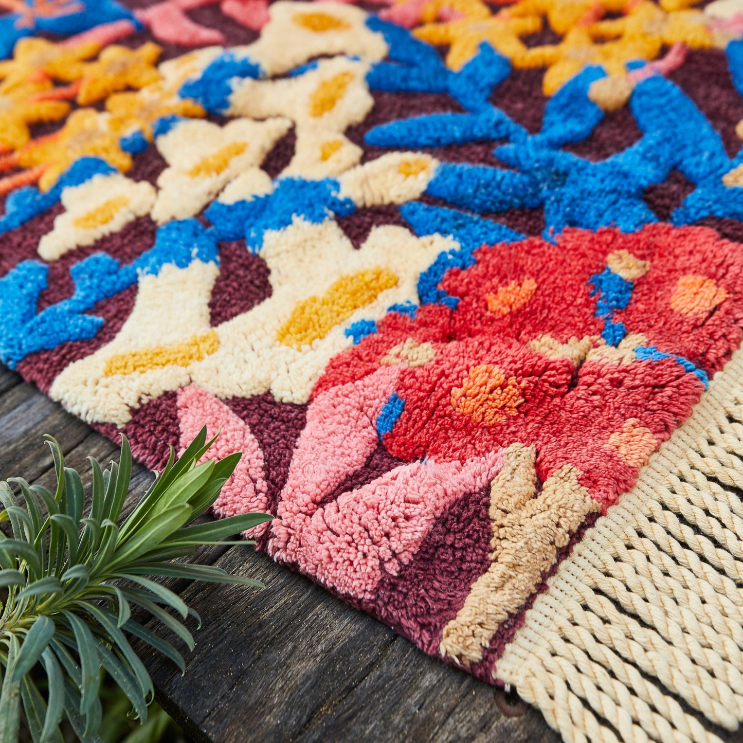 Sage X Clare - Francesca Bath Mat - Garnet