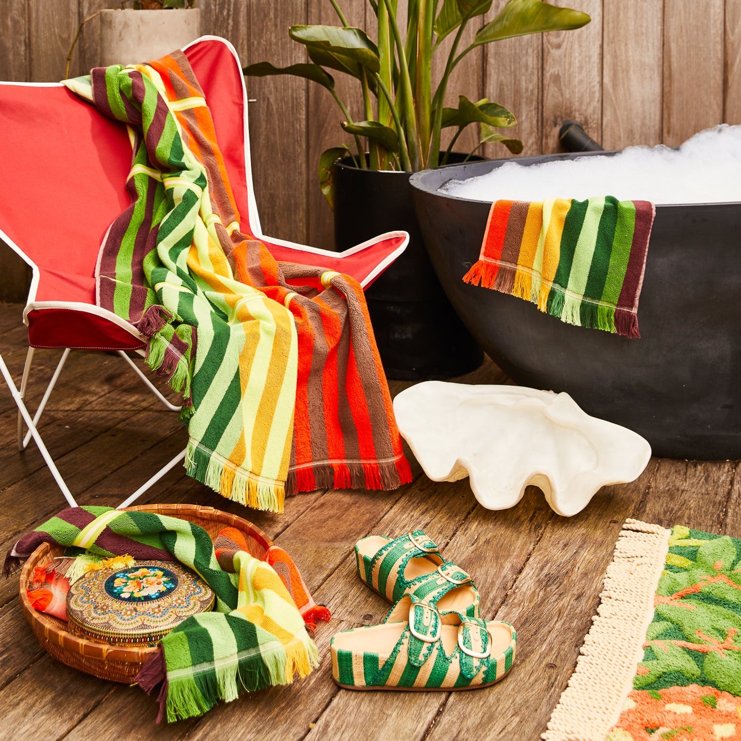 Sage X Clare - Chiara Hand Towel - Zest