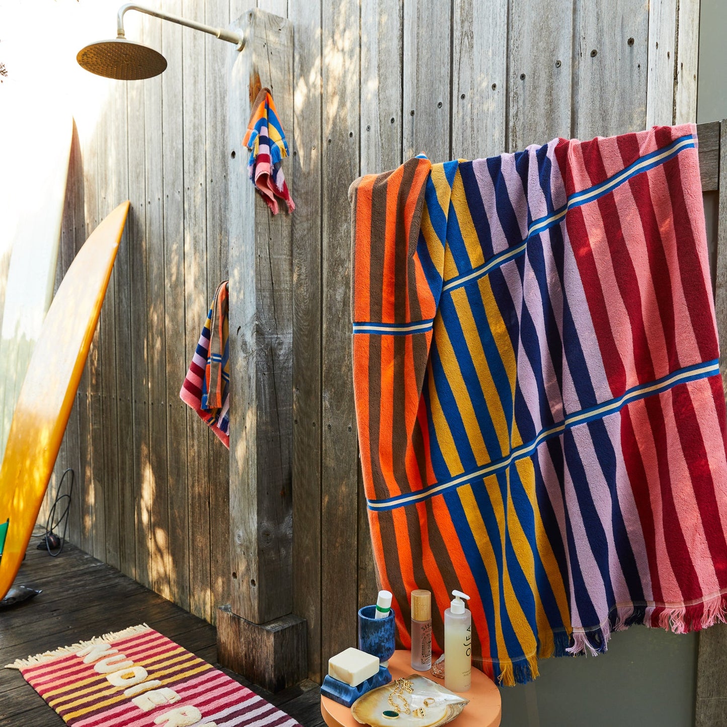 Sage X Clare - Chiara Bath Sheet - Azure