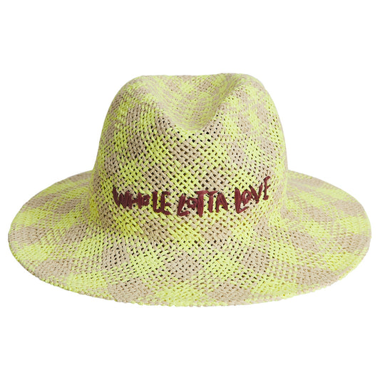 Sage X Clare - Luce Straw Hat - Zest