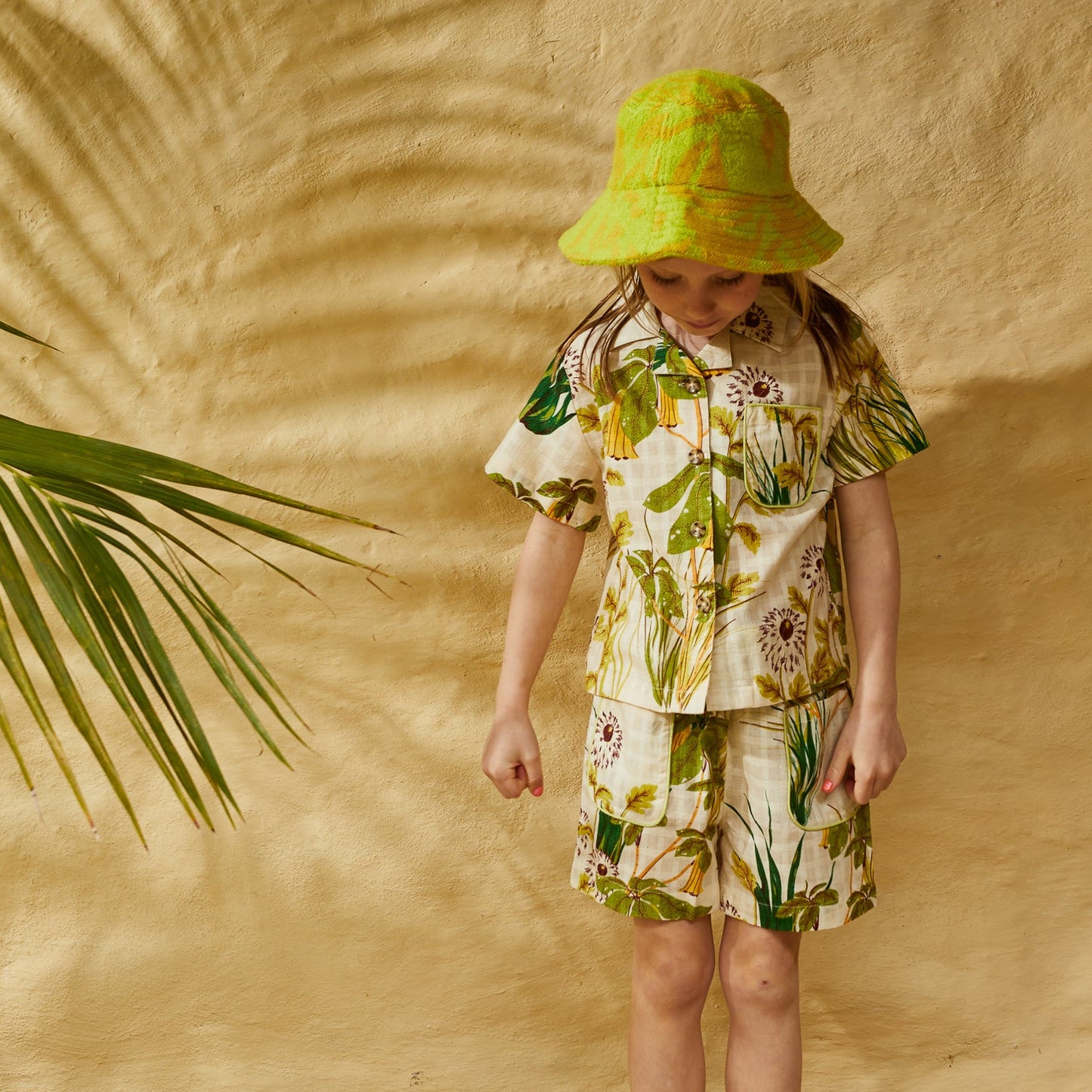 Sage X Clare - Rosalia Kids Bucket Hat - Dune