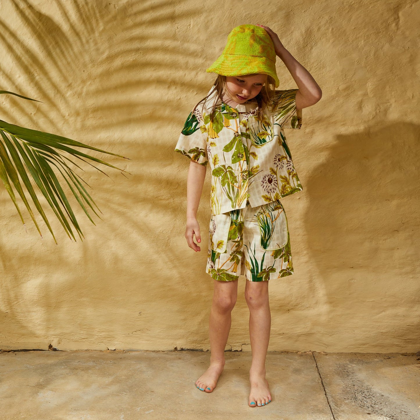 Sage X Clare - Rosalia Kids Bucket Hat - Dune