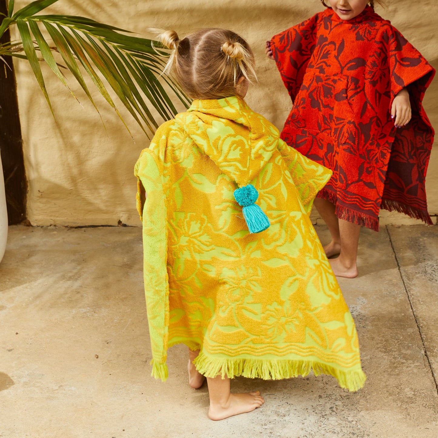 Sage X Clare - Rosalia Kids Poncho - Dune