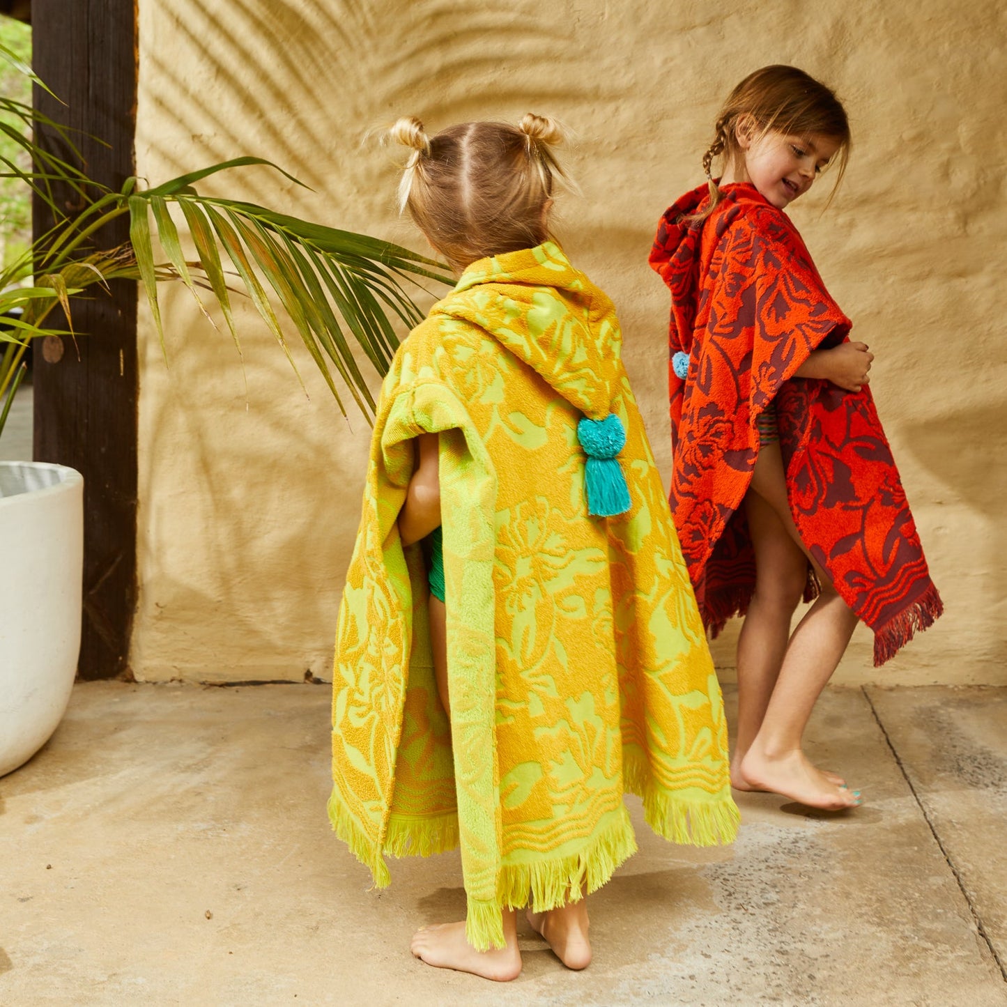 Sage X Clare - Rosalia Kids Poncho - Dune