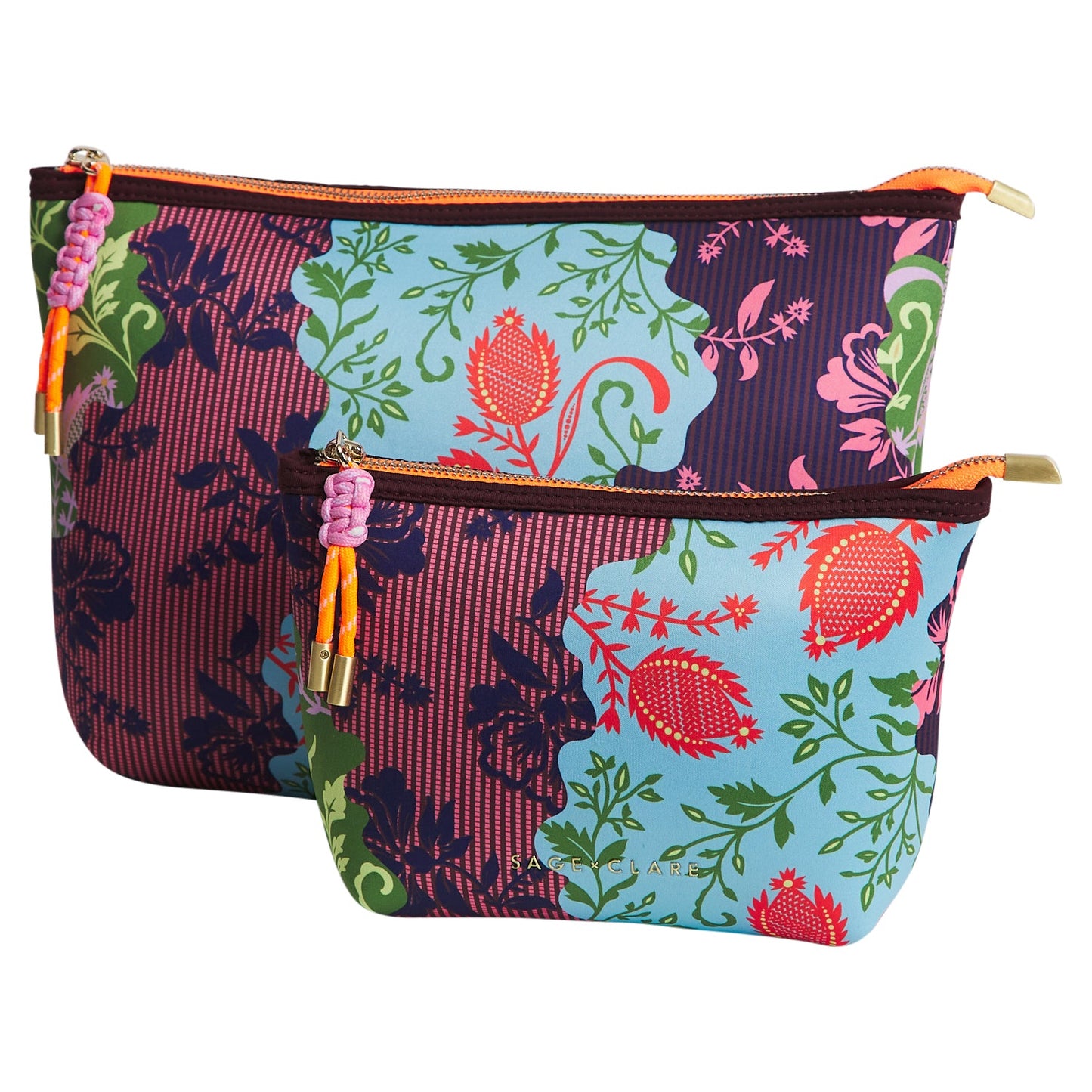 Sage X Clare - Leilani Pouch - Garnet