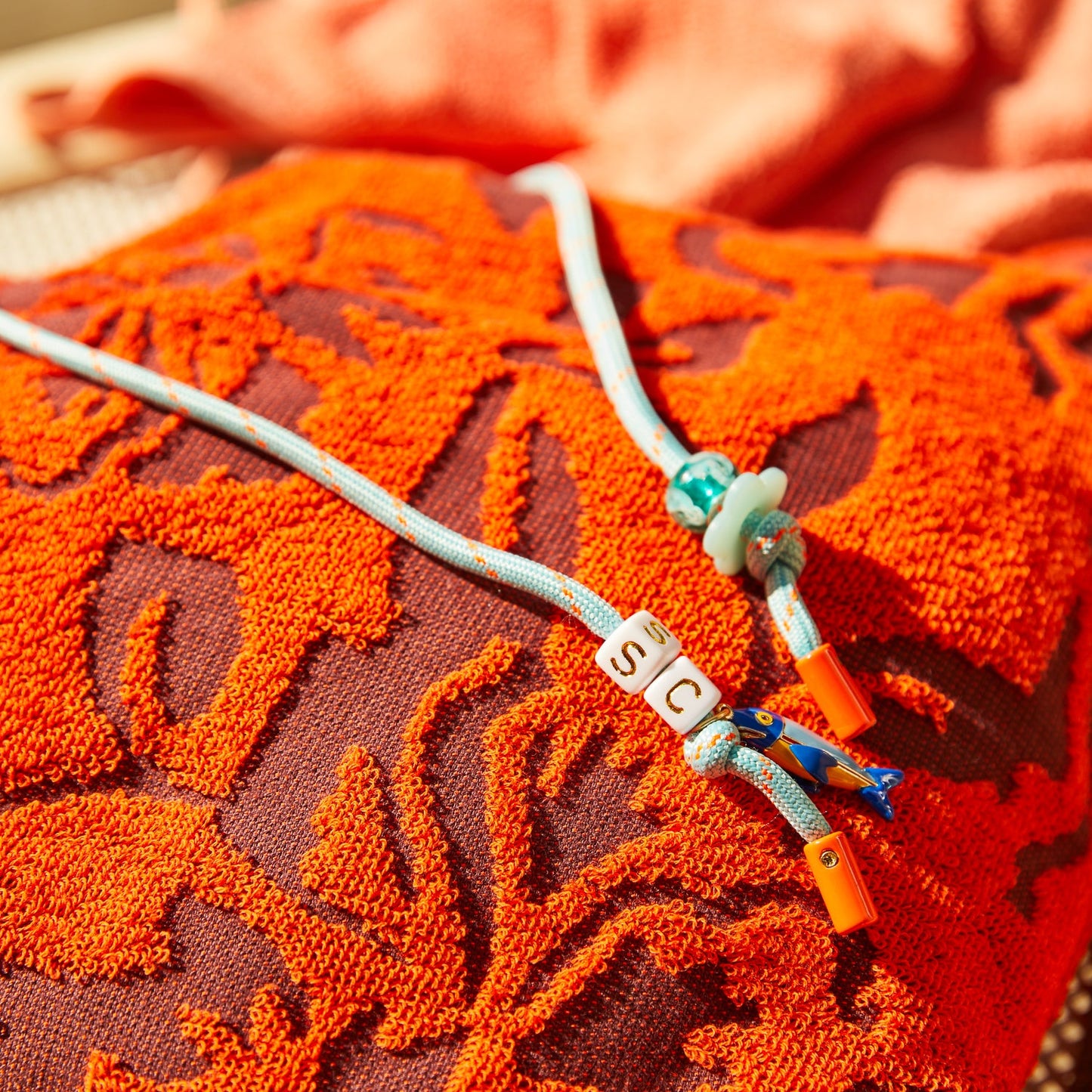 Sage X Clare - Rosalia Beach Tote - Flame