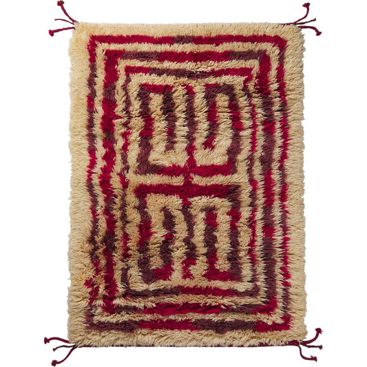 Sage X Clare - Belvia Beni Rug - Crimson - 150x210cm