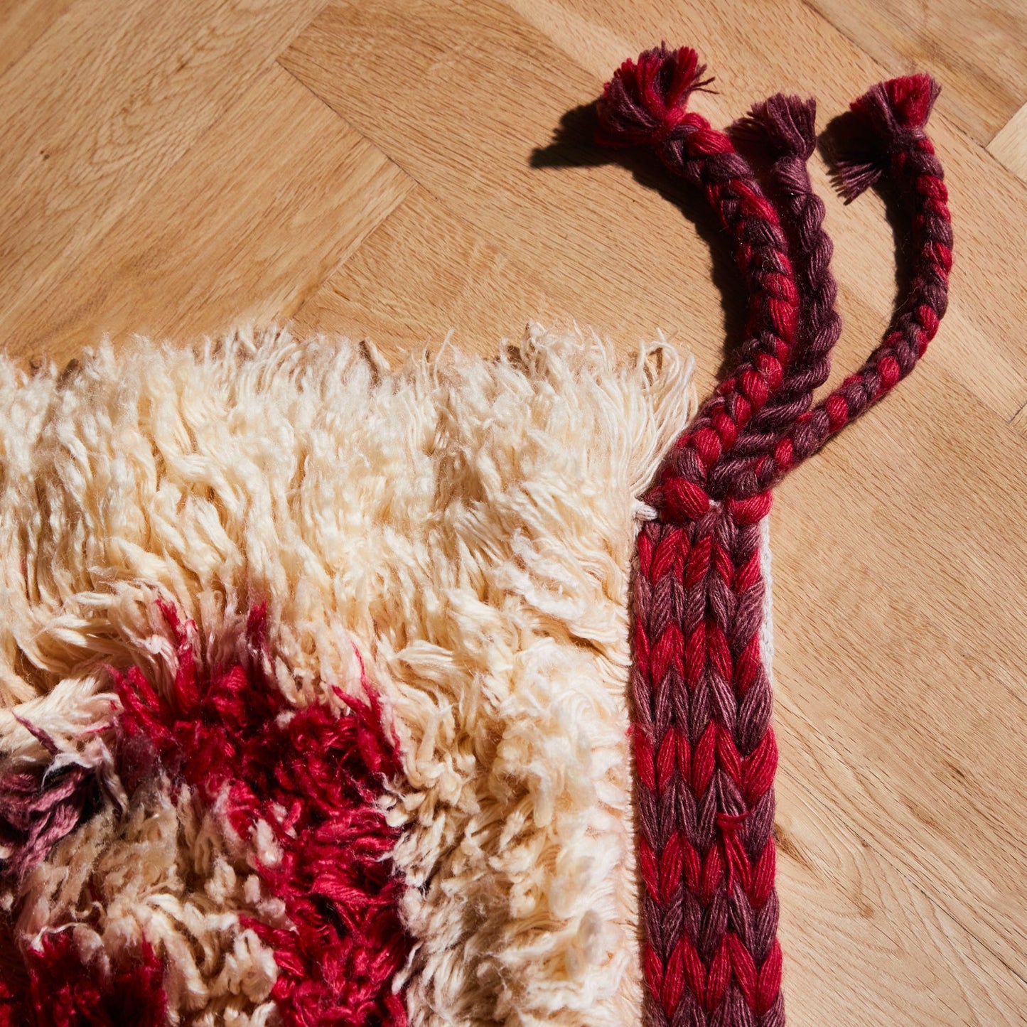 Sage X Clare - Belvia Beni Rug - Crimson - 150x210cm