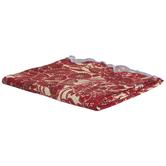 Sage X Clare - Lucia Round Table Cloth - Crimson