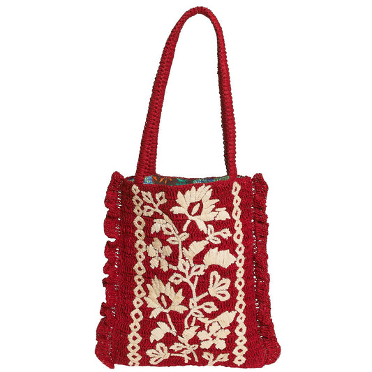 Sage X Clare - Thea Crochet Tote Bag