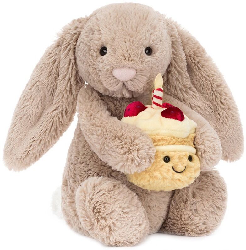 Jellycat - Bashful Beige Bunny - Birthday