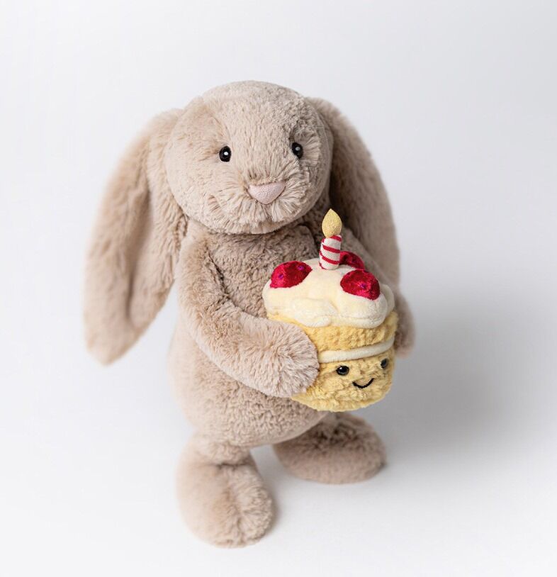 Jellycat - Bashful Beige Bunny - Birthday