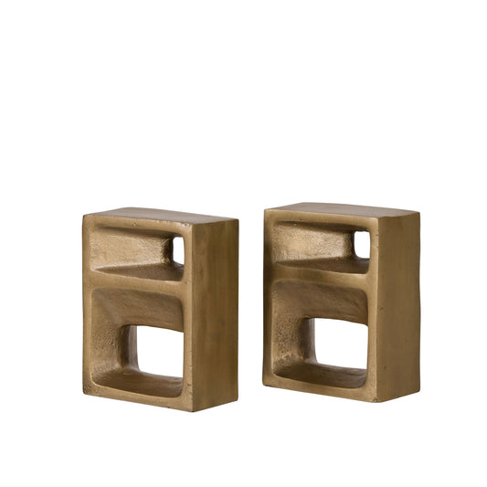 Grand Designs  - Cubis Bookends 2pcs Set Gold