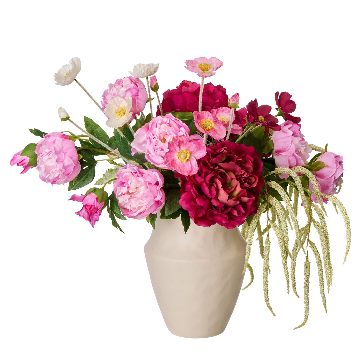 Rogue - Peony Poppy Mix - Alani Vase - Pink & Purple