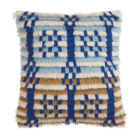 Sage X Clare - Saanvi Tufted Cushion - Sky