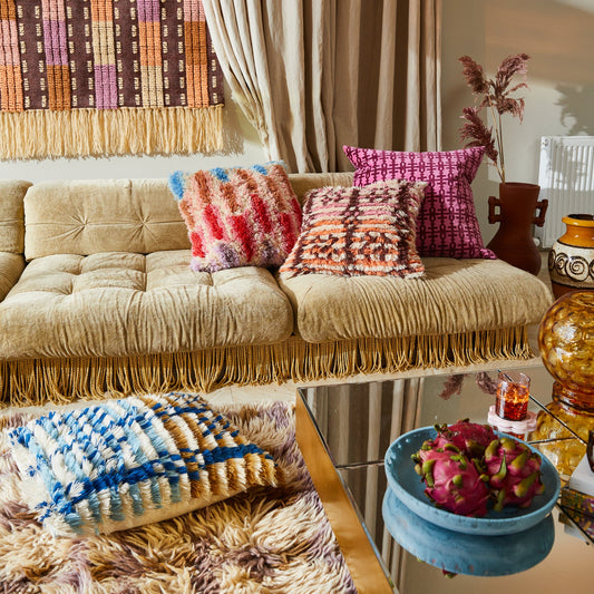 Sage X Clare - Saanvi Tufted Cushion - Desert