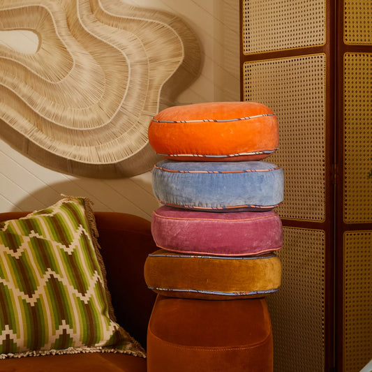 Sage X Clare - Castilo Round Velvet Cushions