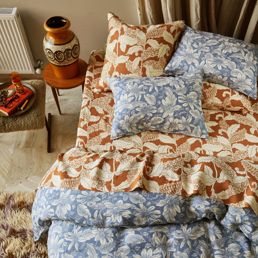 Sage X Clare - Amrita - Linen Pillowcase Set - Smoke