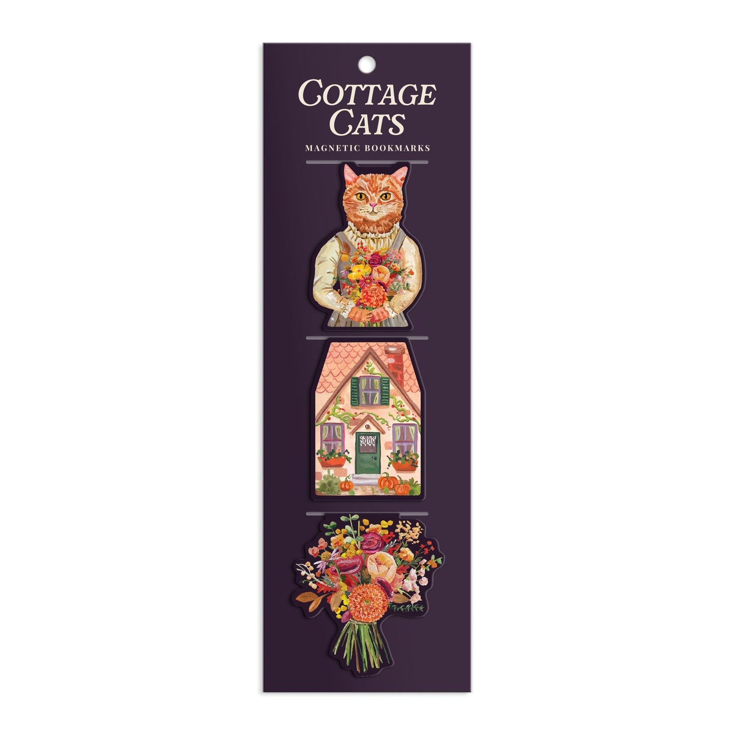 Galison - Cottage Cats - Magnetic Bookmarks