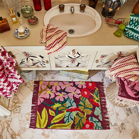 Sage X Clare - Genevieve Bath Mat - Mahogany