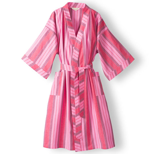 Sage X Clare - Brigitte Cotton Bath Robe - Scarlet
