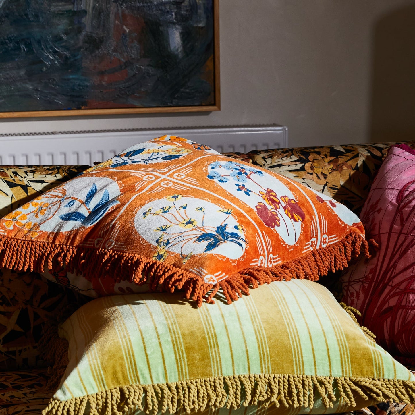 Sage X Clare - Gigi Velvet Cushion - Copper