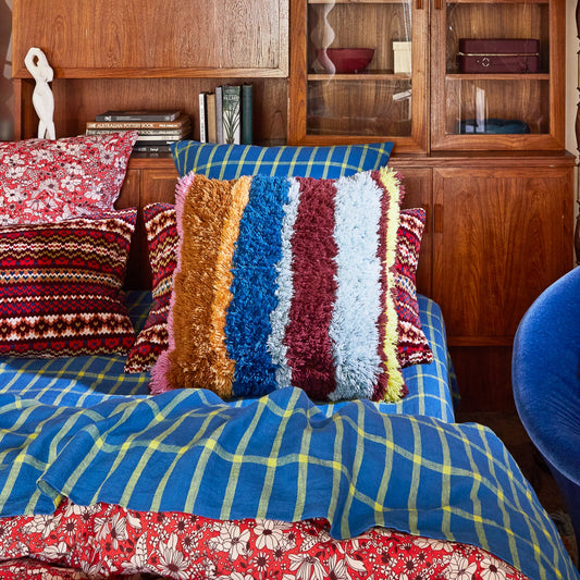 Sage X Clare - Henri Shag Cushion - Mahogany