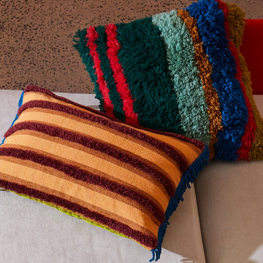 Sage X Clare - Henri Shag Cushion - Forest