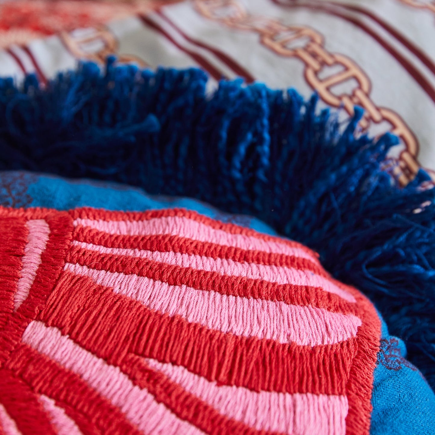 Sage X Clare - Lotti Embroidered Cushion