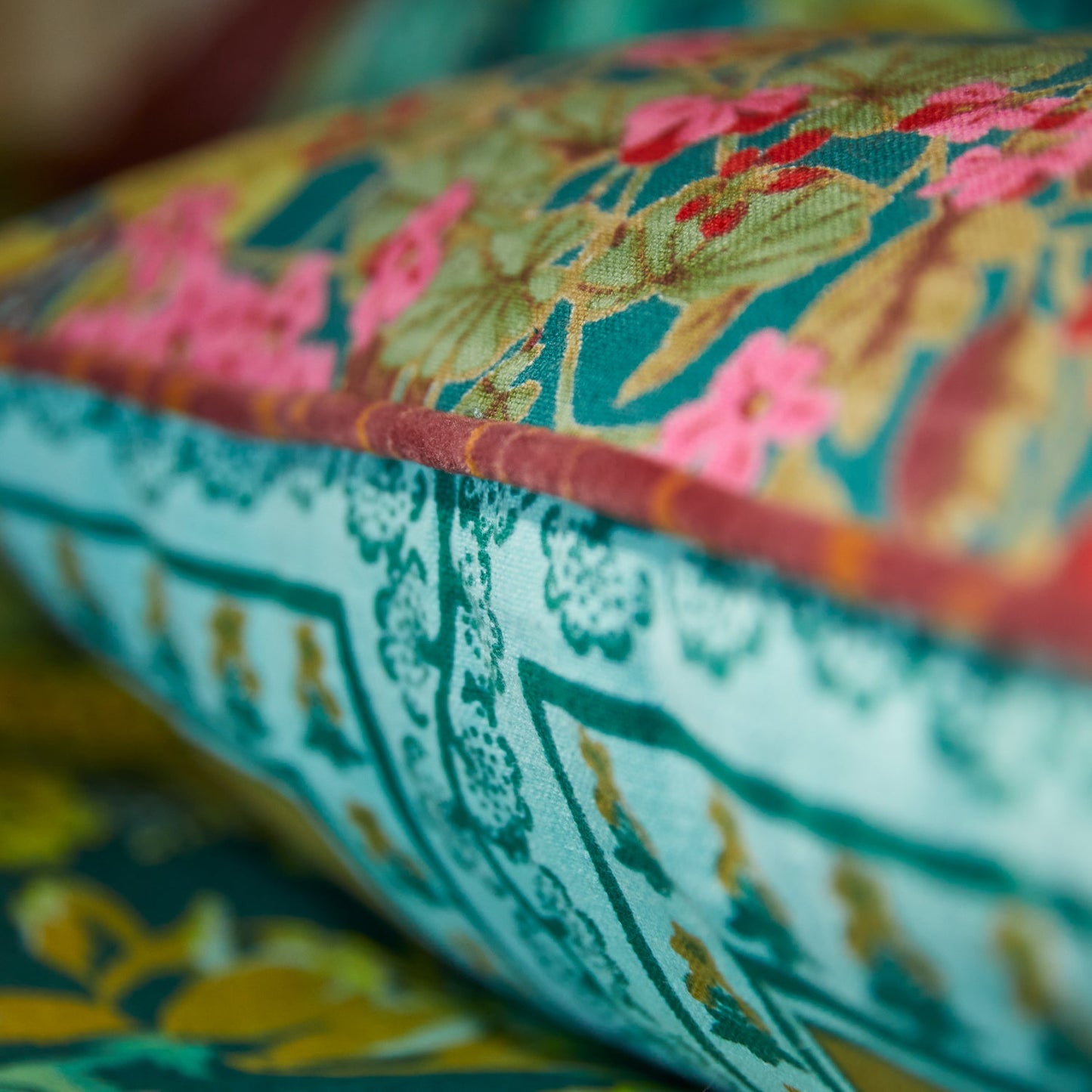 Sage X Clare - Claire Reversible Cushion - Jade