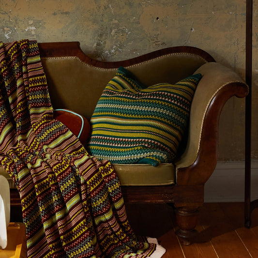 Sage X Clare - Arlette Knit Cushion - Forest