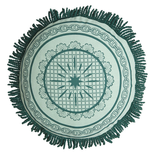 Sage X Clare - Manville Fringe Cushion