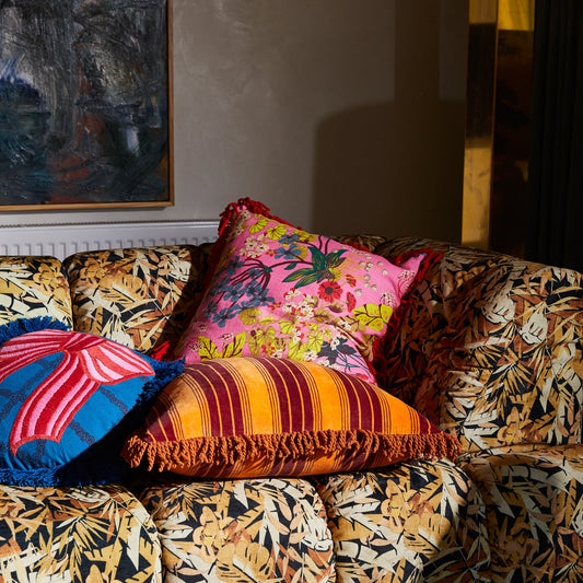 Sage X Clare - Genevieve Square Fringe Cushion