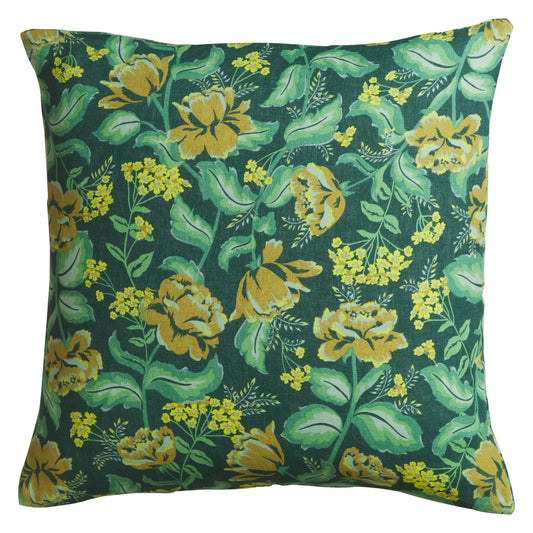 Sage X Clare - Margot Linen Euro Pillowcase Set - Forest