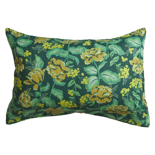 Sage X Clare - Margot Linen Standard Pillowcase Set - Forest