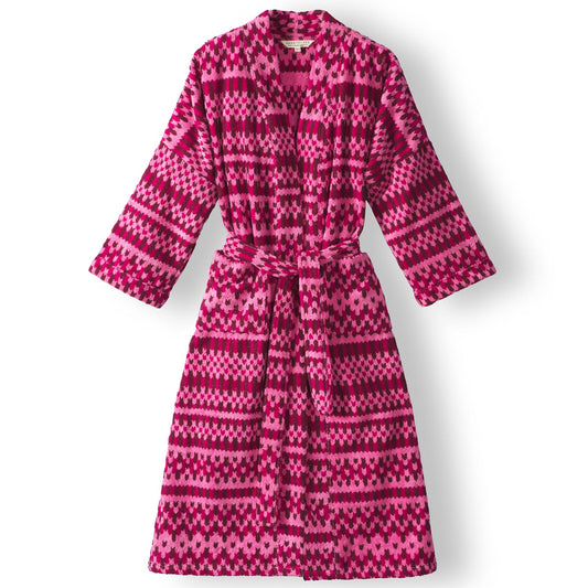 Sage X Clare  - Arlette Towelling Robe - Cosmo Pink - S/M