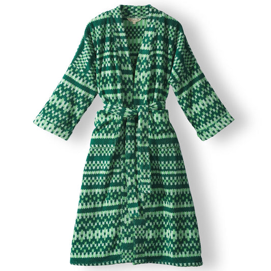 Sage X Clare  - Arlette Towelling Robe - Forest - S/M