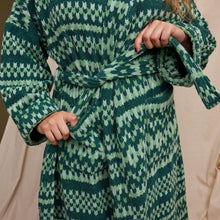 Load image into Gallery viewer, Sage X Clare  - Arlette Towelling Robe - Forest - S/M
