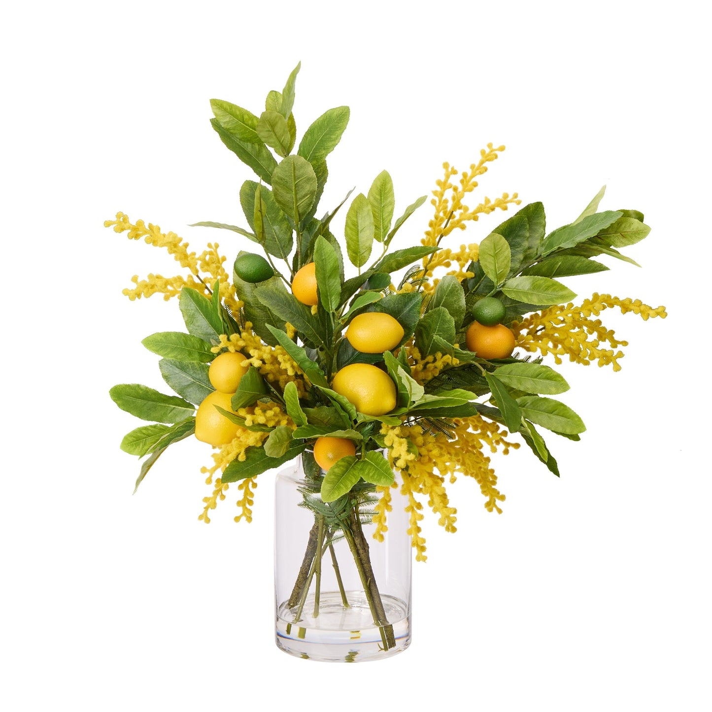 Rogue - Lemon Wattle Mix - Pail Vase - Yellow & Green