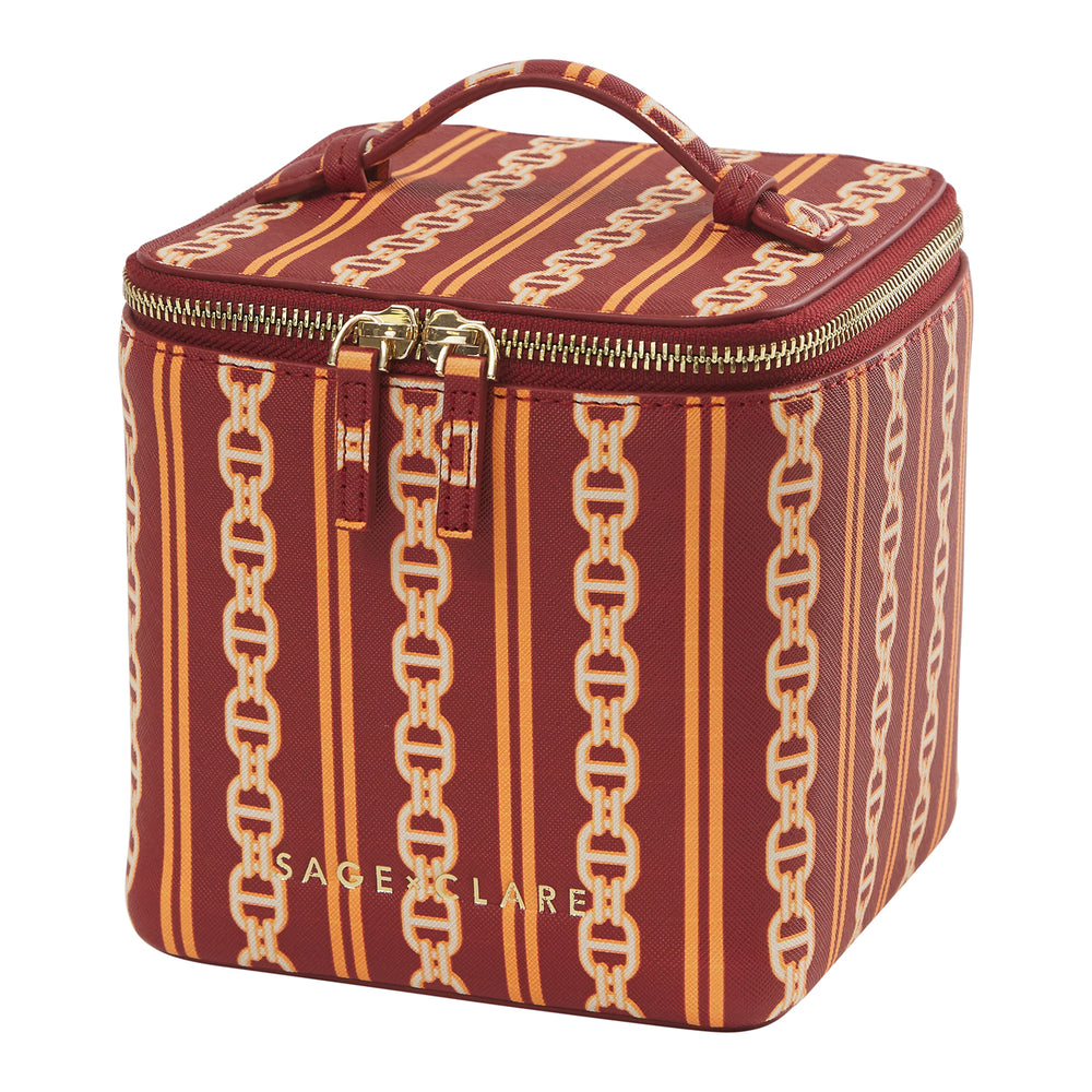 Sage X Clare - Acadia Cosmetic Case - Mahogany